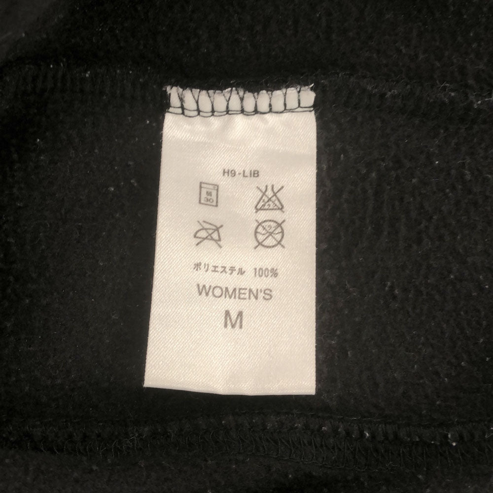 NIKE ナイキ ロゴ刺繍 フリースジャケット M ブラック レディース