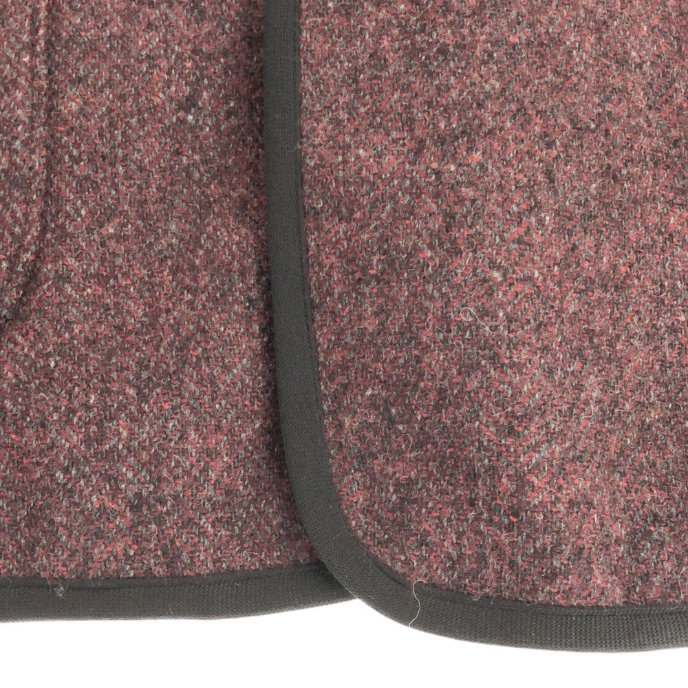 varde77 バルデセブンティセブン 日本製 ウールブレンド テーラードジャケット 1 ボルドー キルティング メンズ