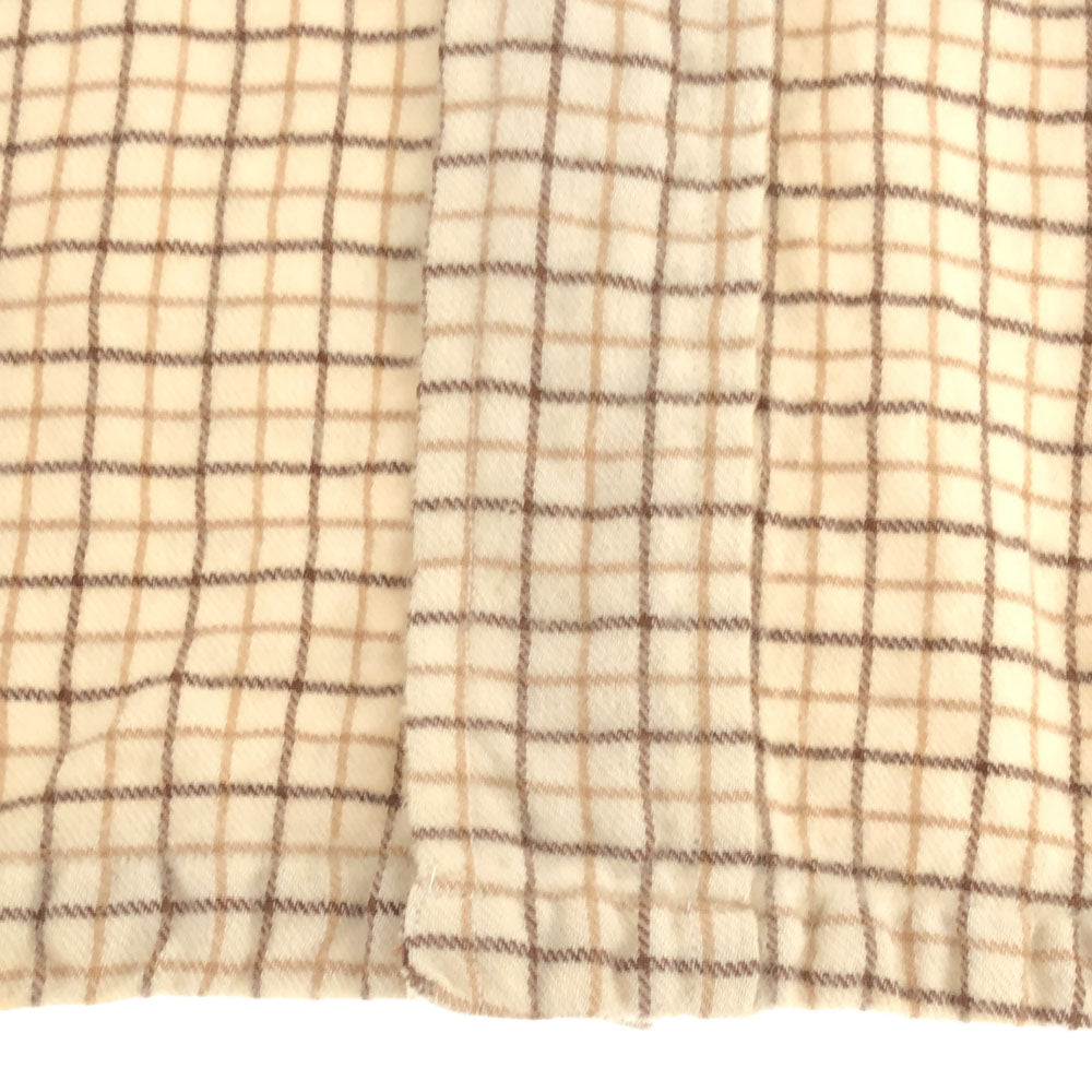 Christian Dior クリスチャンディオール 90s チェック 長袖 シャツ M ベージュ系 オールド メンズ