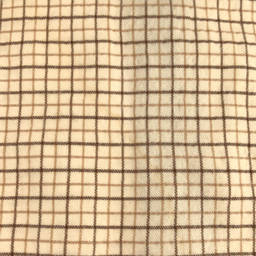 Christian Dior クリスチャンディオール 90s チェック 長袖 シャツ M ベージュ系 オールド メンズ