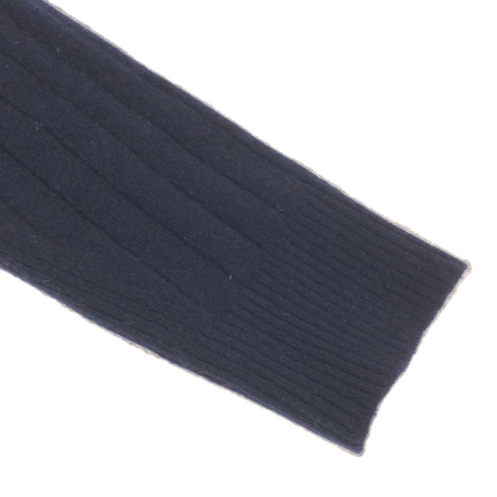 BURBERRY バーバリー 日本製 三陽商会 ウールブレンド ゴルフ 長袖 Vネック セーター 3 ネイビー ニット メンズ