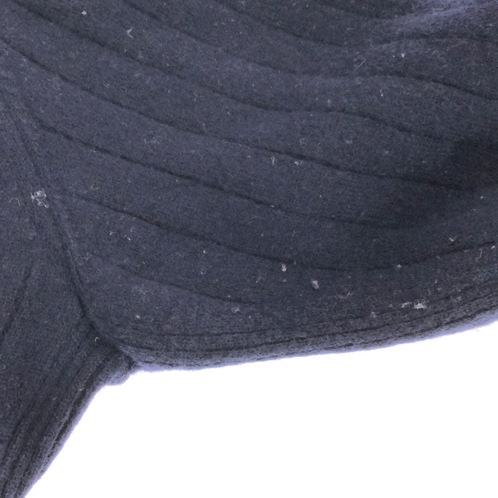 BURBERRY バーバリー 日本製 三陽商会 ウールブレンド ゴルフ 長袖 Vネック セーター 3 ネイビー ニット メンズ