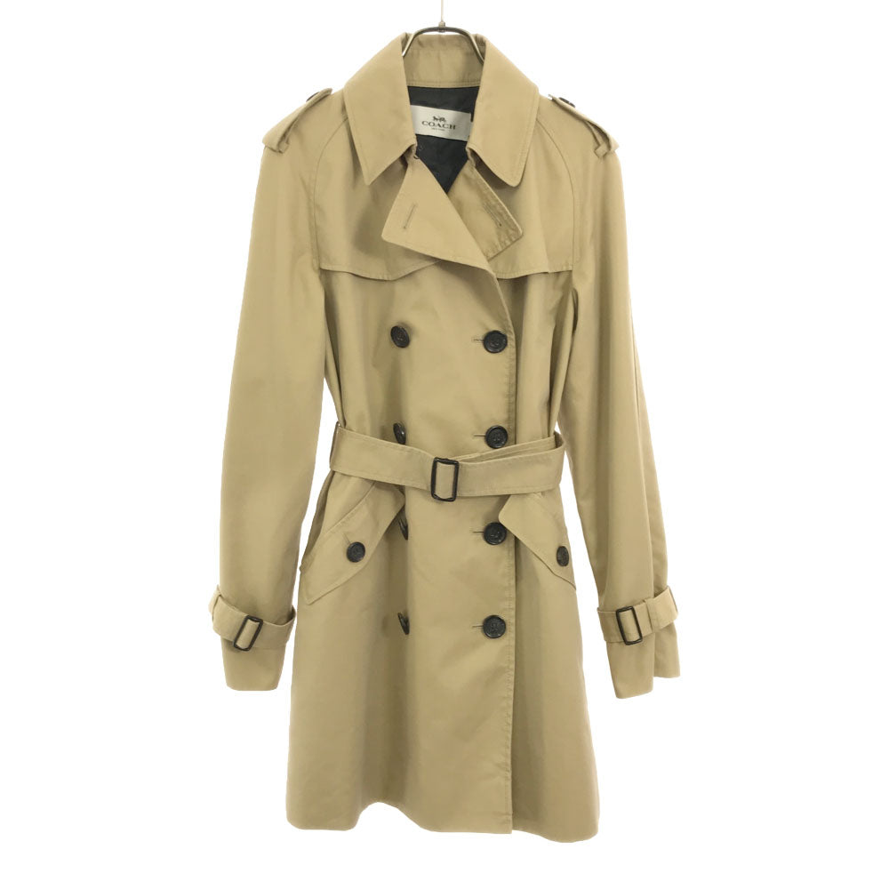 COACH コーチ トレンチコート S ベージュ レディース