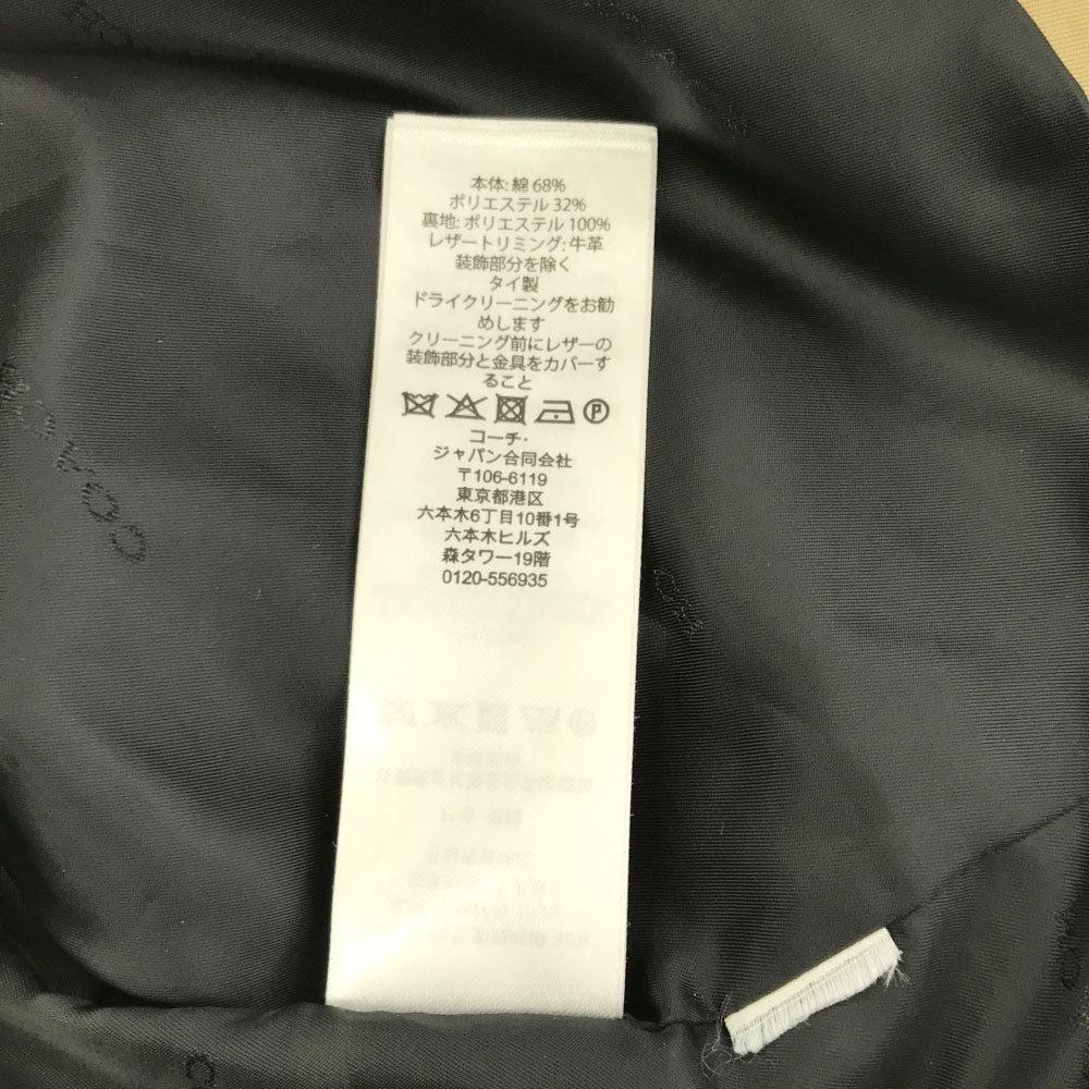 COACH コーチ トレンチコート S ベージュ レディース