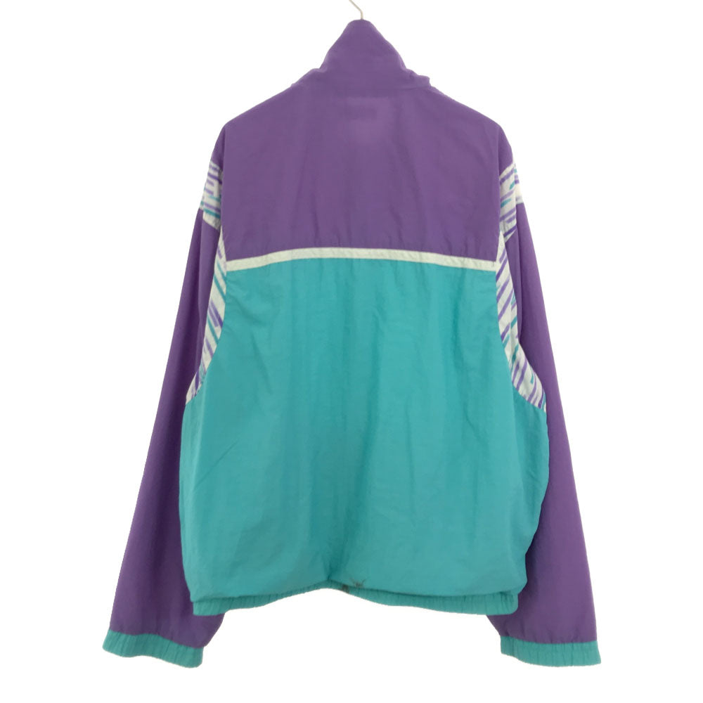 フィラ 90s イタリア製 ロゴ刺繍 ナイロンジャケット 38 FILA ブルゾン オールド メンズ