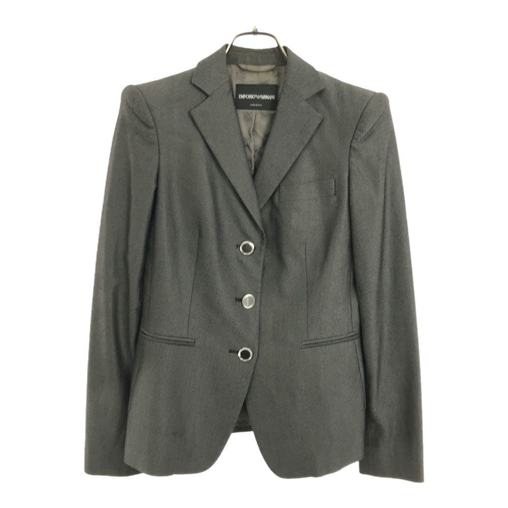 Emporio Armani エンポリオアルマーニ イタリア製 テーラードジャケット 36 グレー系 レディース