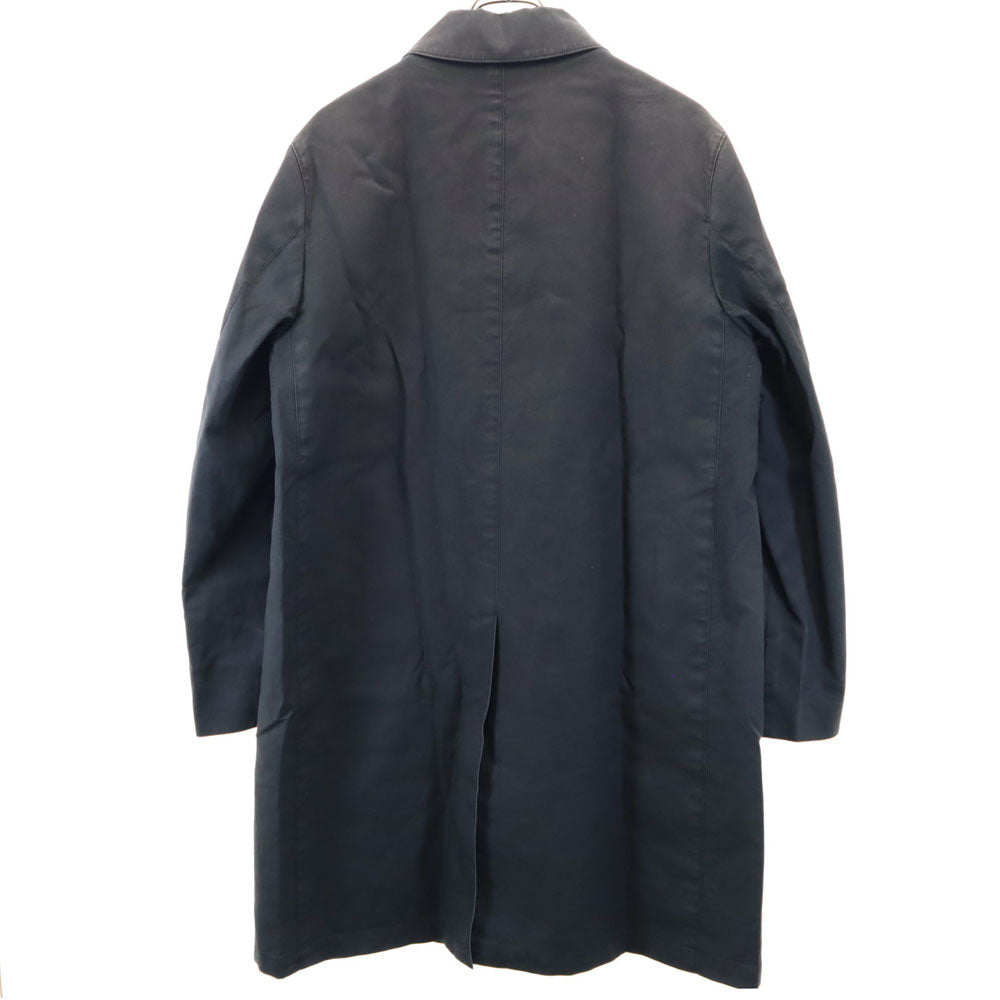 MACKINTOSH PHILOSOPHY マッキントッシュフィロソフィー 日本製 三陽商会 ウレタン樹脂加工 ステンカラーコート 40 ブラック 比翼ボタン メンズ