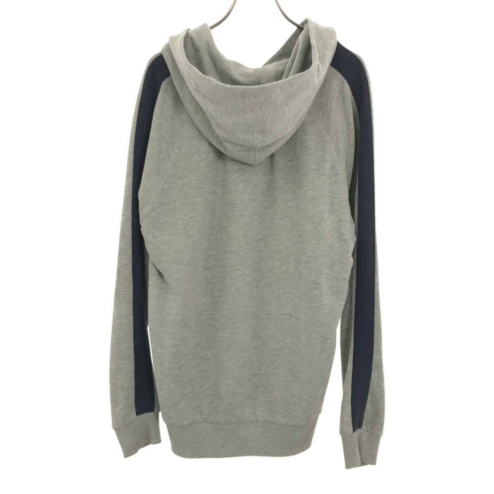 ハイドロゲン テニス プリント 長袖 スウェットパーカー S グレー プルオーバー トレーナー メンズ