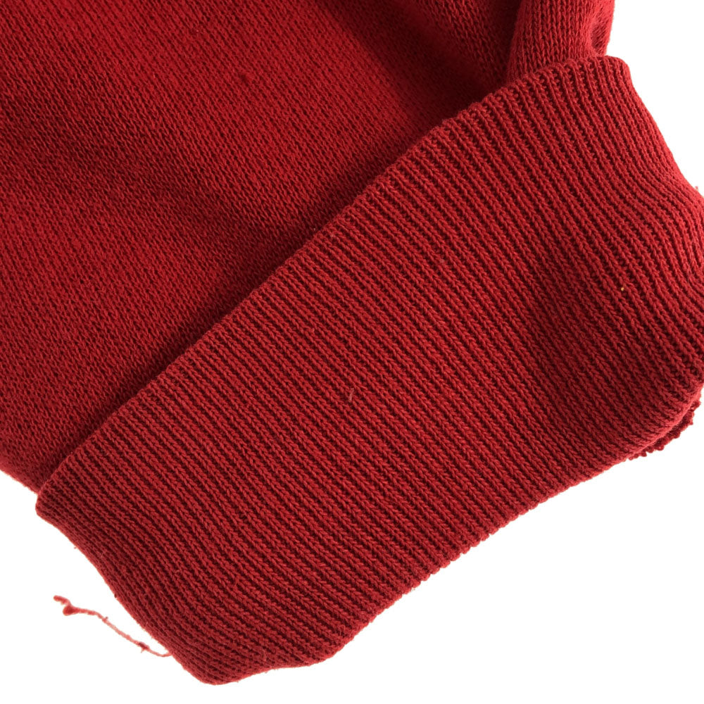 TSi 90s USA製 プリント 長袖 スウェット トレーナー L レッド 裏起毛 オールド メンズ