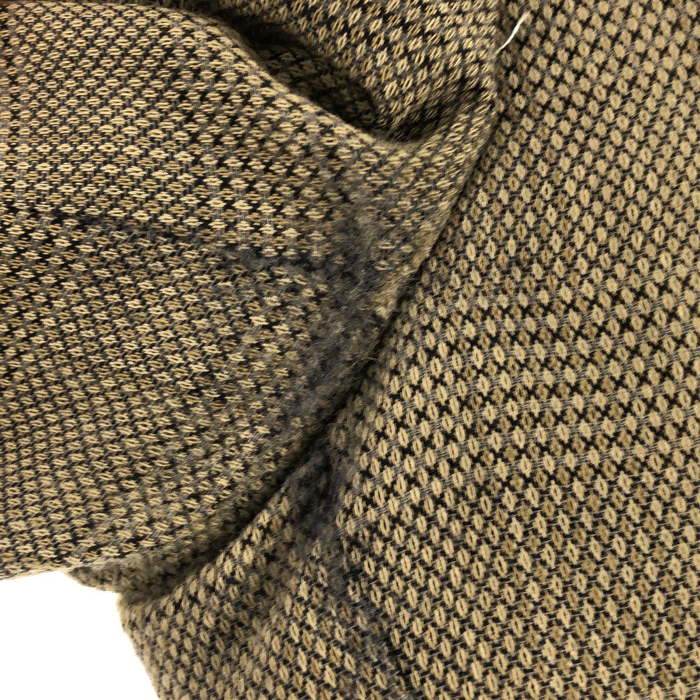 ジョルジオアルマーニ イタリア製 ウール ボーダー テーラードジャケット 46REG カーキ系 GIORGIO ARMANI メンズ