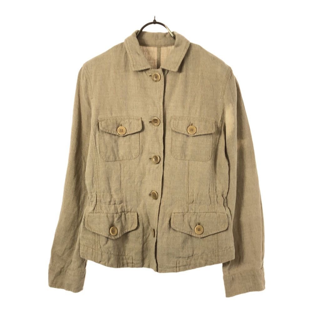 マックスマーラ ウイークエンドライン リネン ジャケット 40 ベージュ レディース