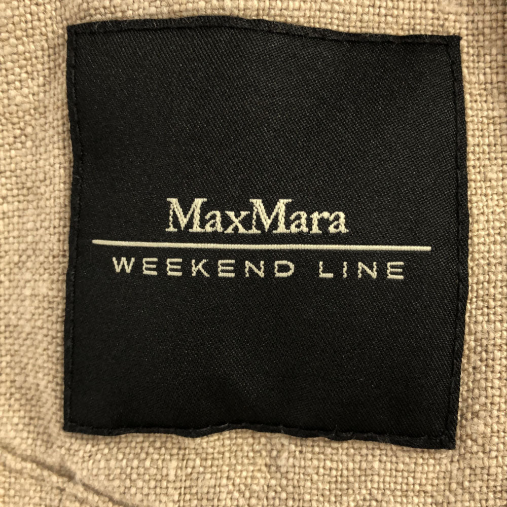 マックスマーラ ウイークエンドライン リネン ジャケット 40 ベージュ レディース