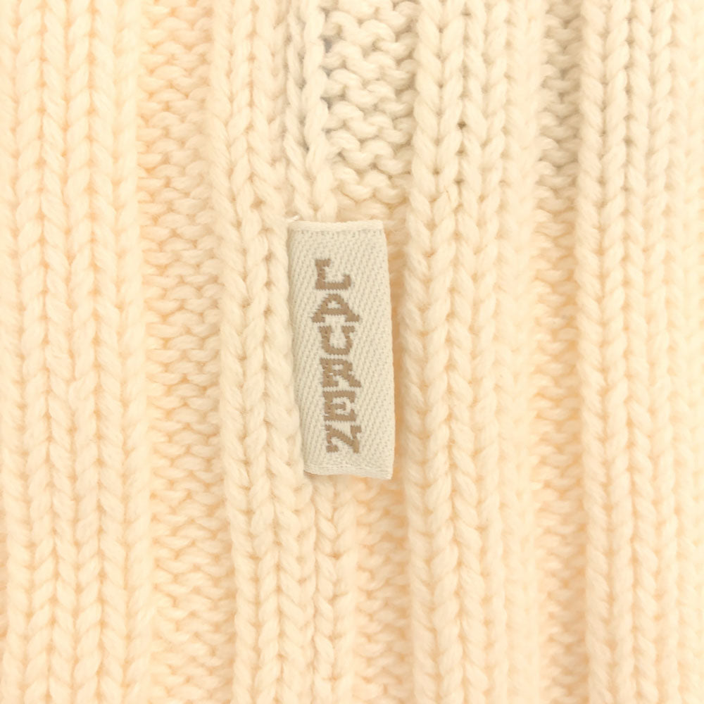 LAUREN RALPH LAUREN ローレンラルフローレン 長袖 ニット パーカー M ホワイト セーター レディース