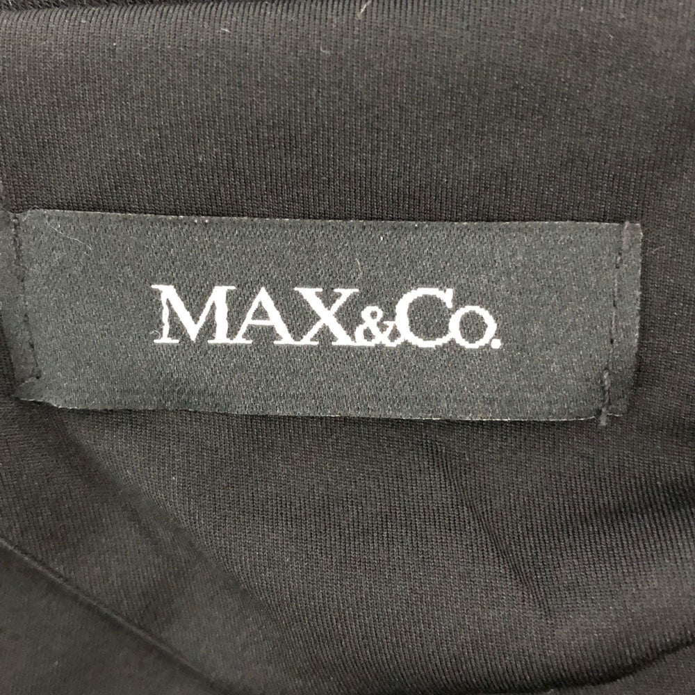 MAX&CO マックスアンドコー 長袖 ジップパーカー M ブラック レディース