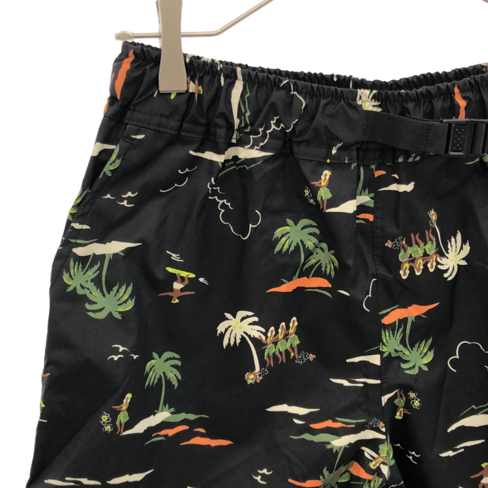 キウ 総柄 ウォータープルーフ アウトドアショートパンツ L ブラック系 KiU レディース