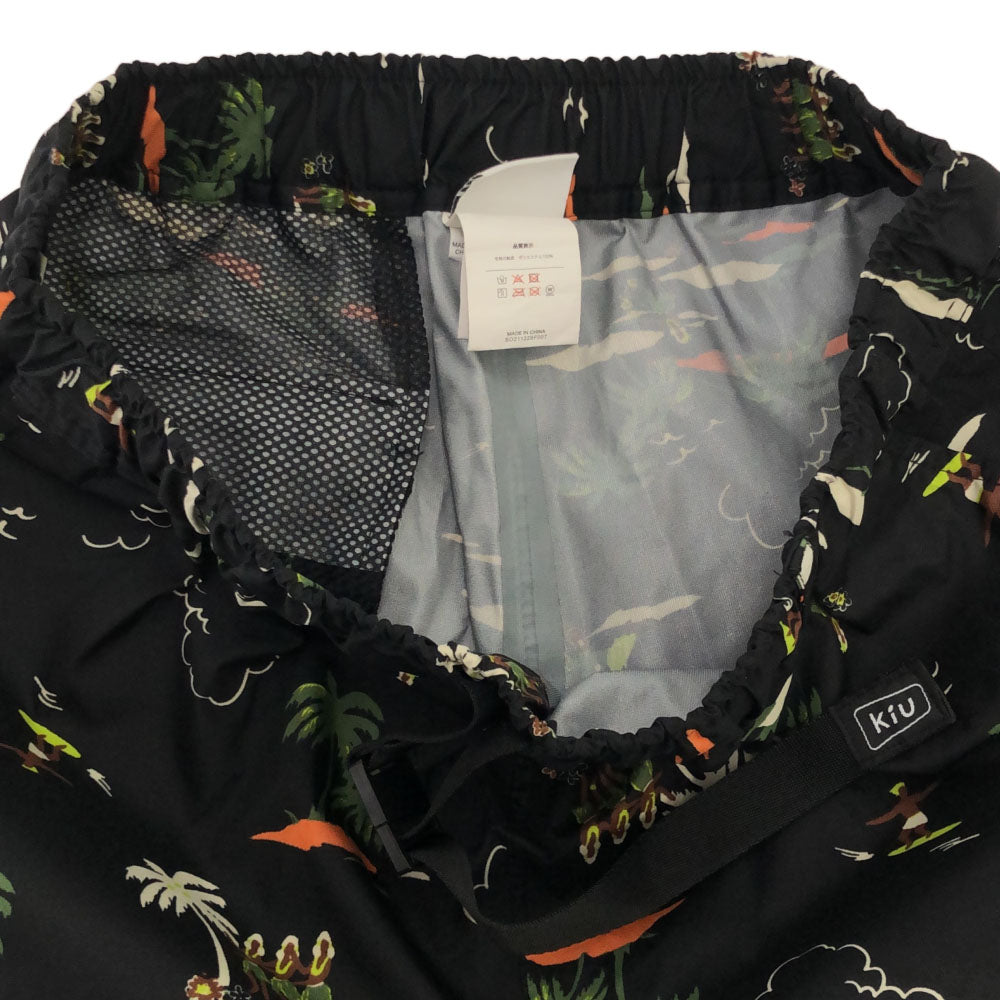 キウ 総柄 ウォータープルーフ アウトドアショートパンツ L ブラック系 KiU レディース