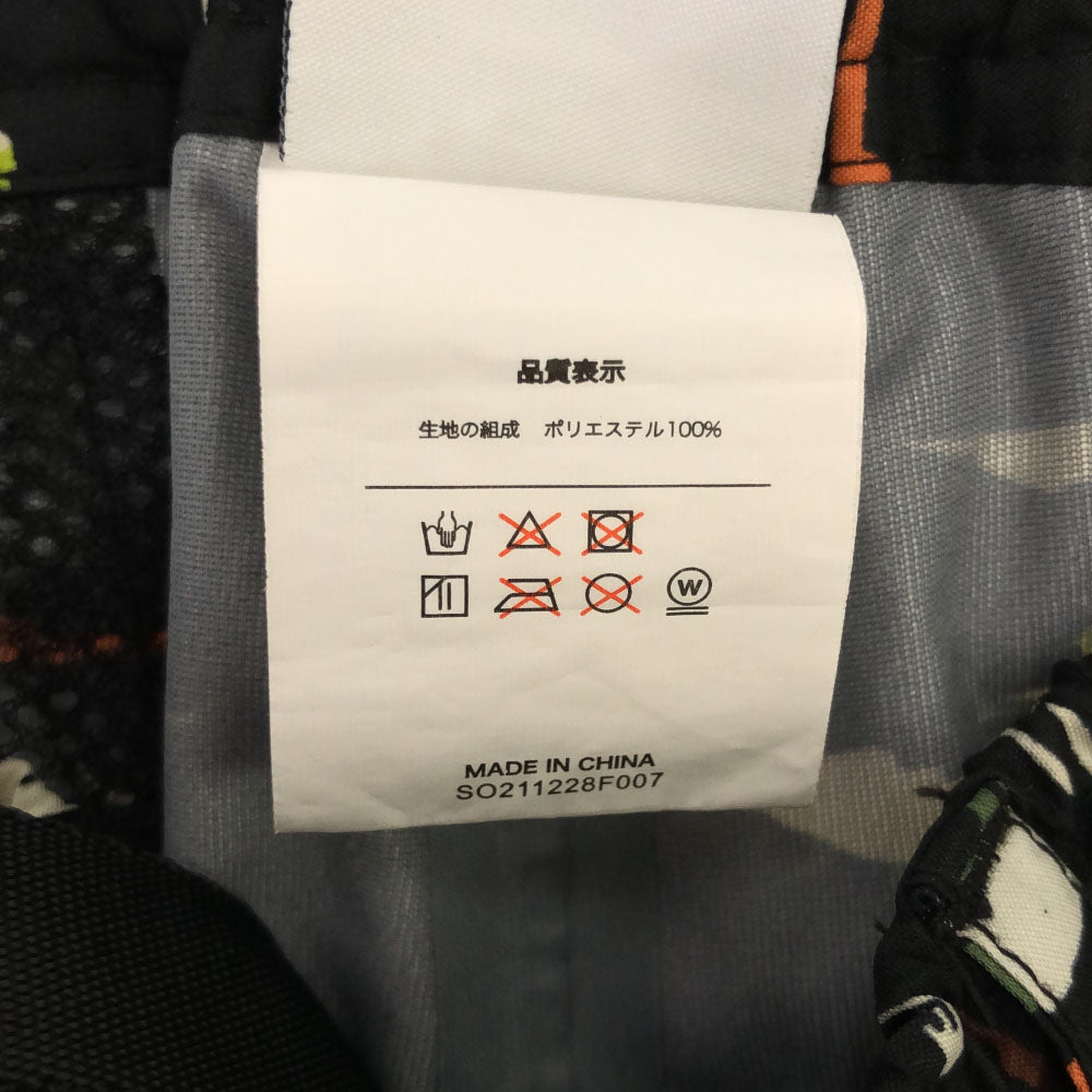 キウ 総柄 ウォータープルーフ アウトドアショートパンツ L ブラック系 KiU レディース