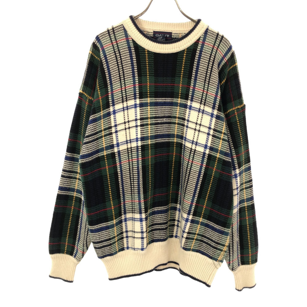 GANT ガント 90s チェック柄 長袖 セーター L ニット オールド メンズ