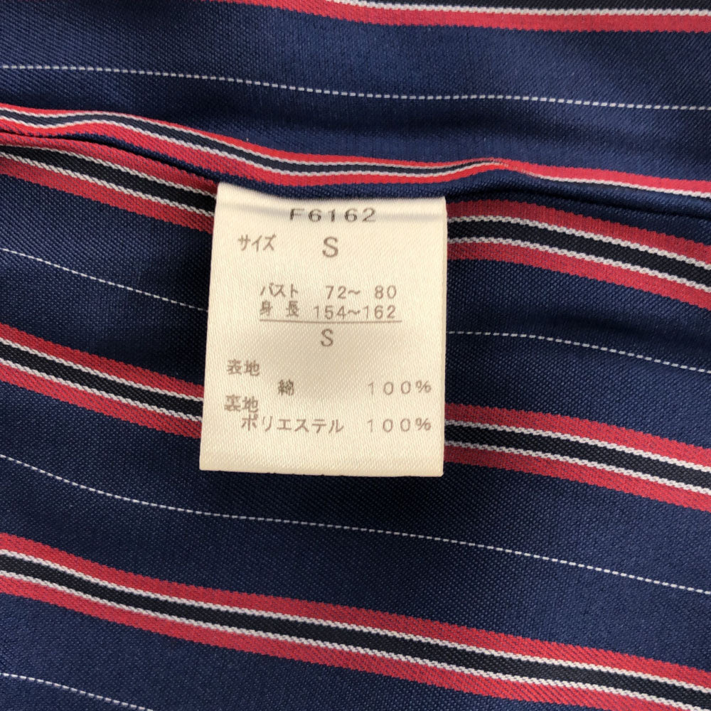 FRED PERRY フレッドペリー 日本製 テーラードジャケット S ブラック 裏ストライプ レディース