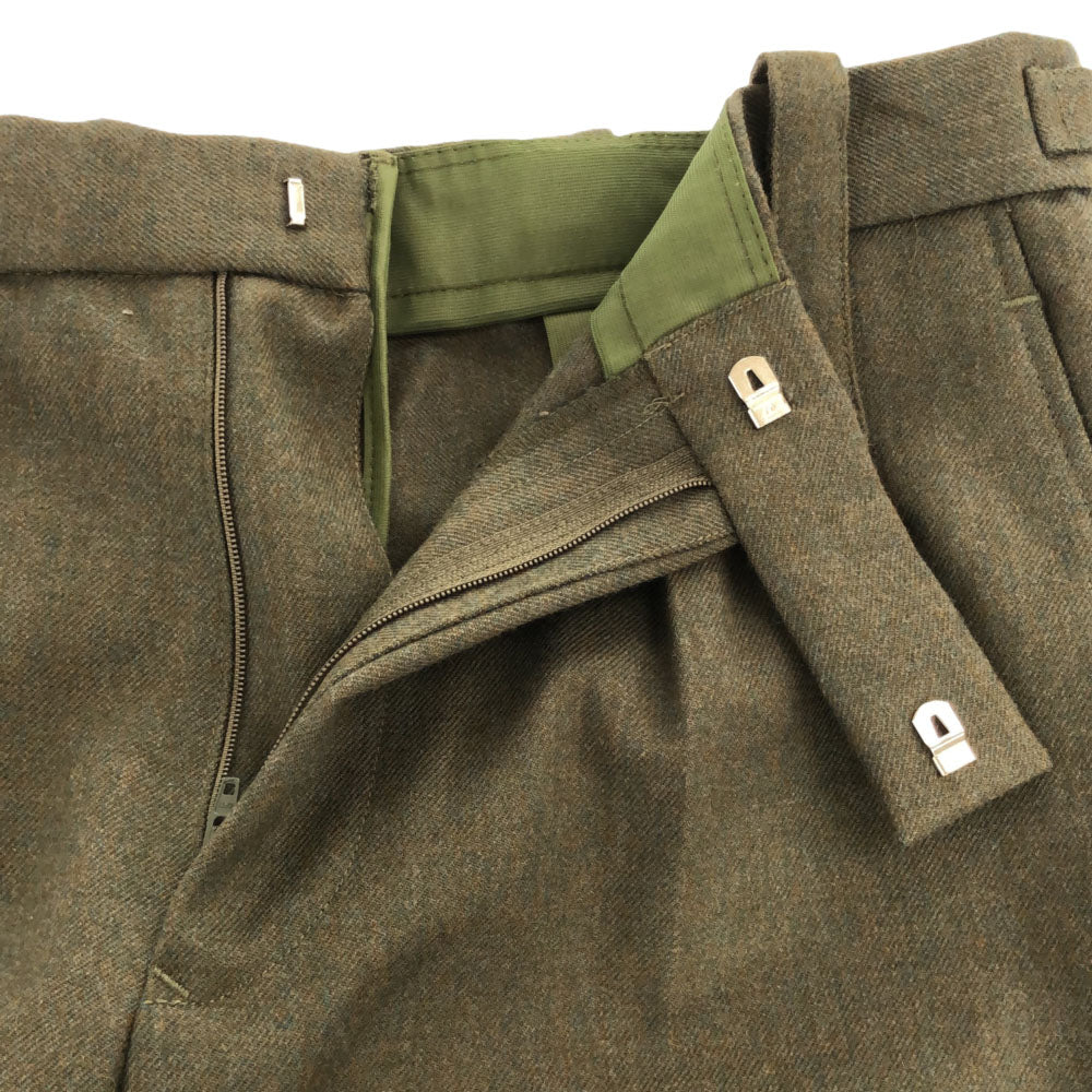 イギリス軍 90s CP/8405-99-869-4222 ウール スラックスパンツ W84 カーキ British Army トラウザー コールド オールド ヴィンテージ メンズ