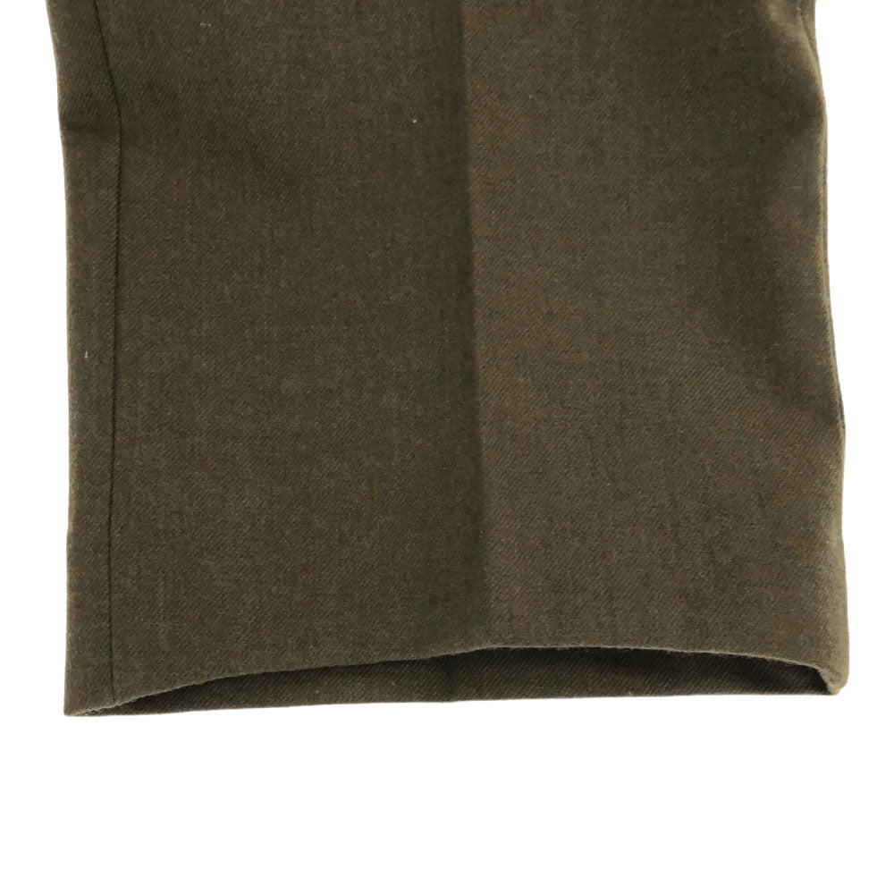 イギリス軍 90s CP/8405-99-869-4222 ウール スラックスパンツ W84 カーキ British Army トラウザー コールド オールド ヴィンテージ メンズ