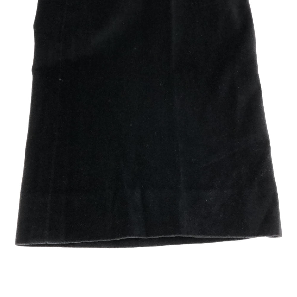 DOLCE&GABBANA ドルチェアンドガッバーナ イタリア製 ベロア ロングパンツ 40 ブラック レディース