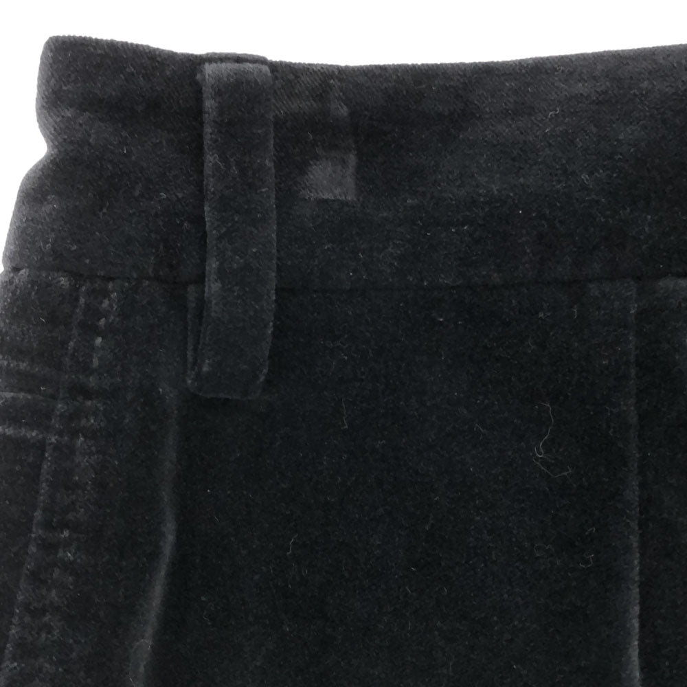 DOLCE&GABBANA ドルチェアンドガッバーナ イタリア製 ベロア ロングパンツ 40 ブラック レディース