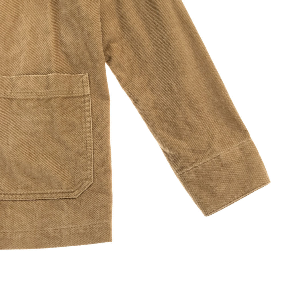TES テス 日本製 刺繍 コーデュロイジャケット S ベージュ メンズ
