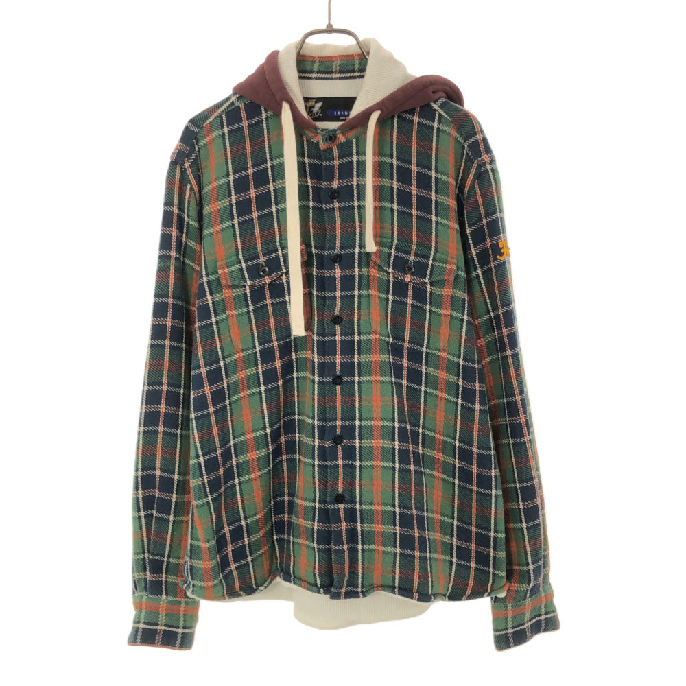 FAT エフエーティー チェック柄 ジャケット SKINNY グリーン系 パーカー メンズ