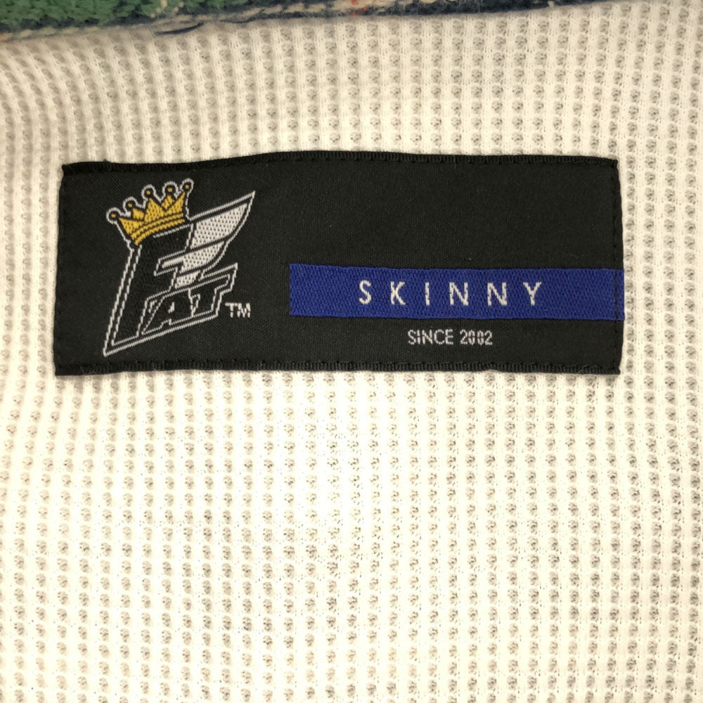 FAT エフエーティー チェック柄 ジャケット SKINNY グリーン系 パーカー メンズ