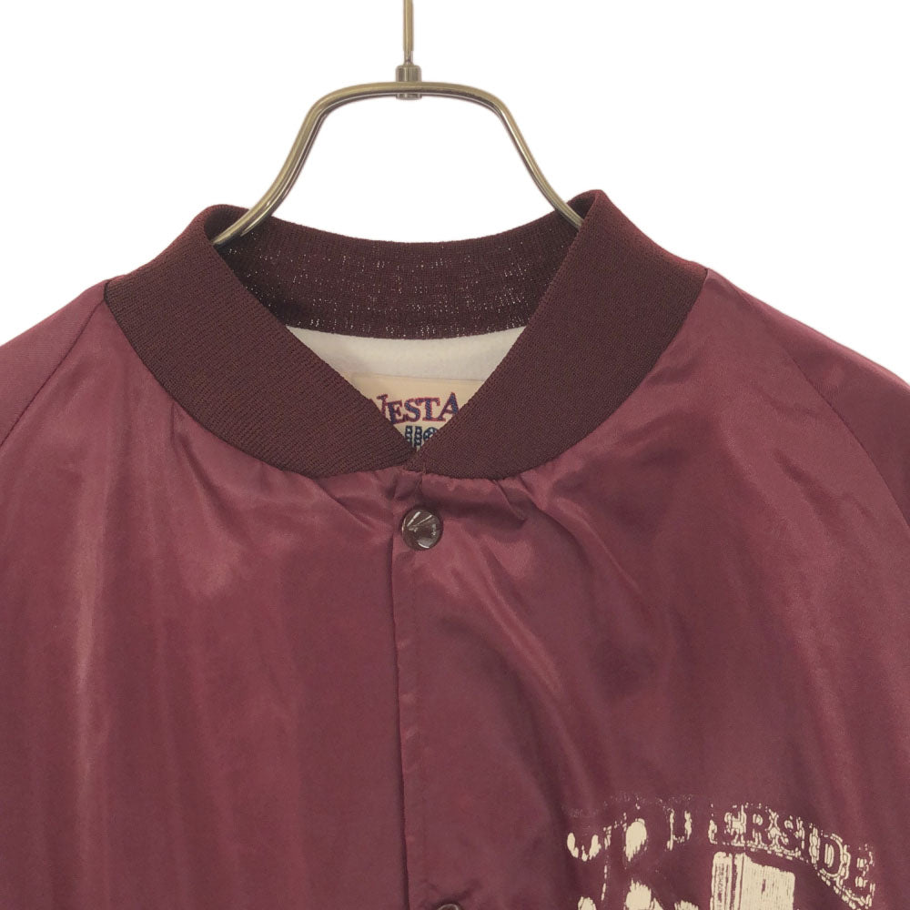 WESTARK ウエストアーク 90s USA製 プリント ナイロン スタジャン XL パープル系 ジャケット オールド メンズ