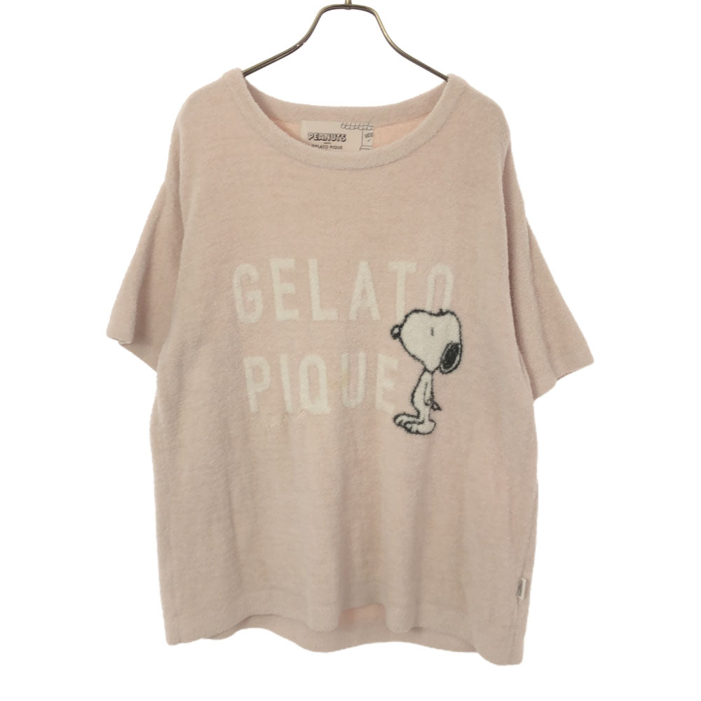 gelato pique ジェラートピケ PEANUT SNOOPY 半袖 ふわモコ ルームウェア F ピンク ジェラピケ レディース