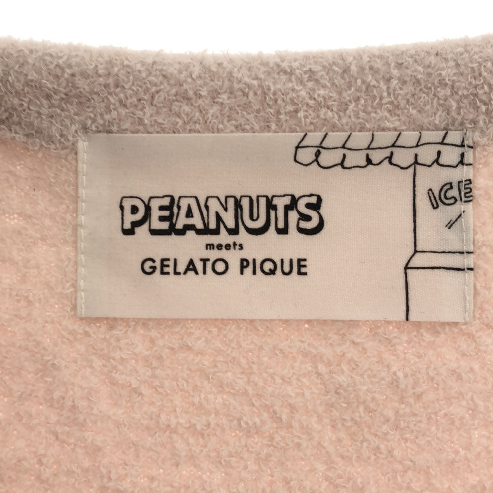 gelato pique ジェラートピケ PEANUT SNOOPY 半袖 ふわモコ ルームウェア F ピンク ジェラピケ レディース