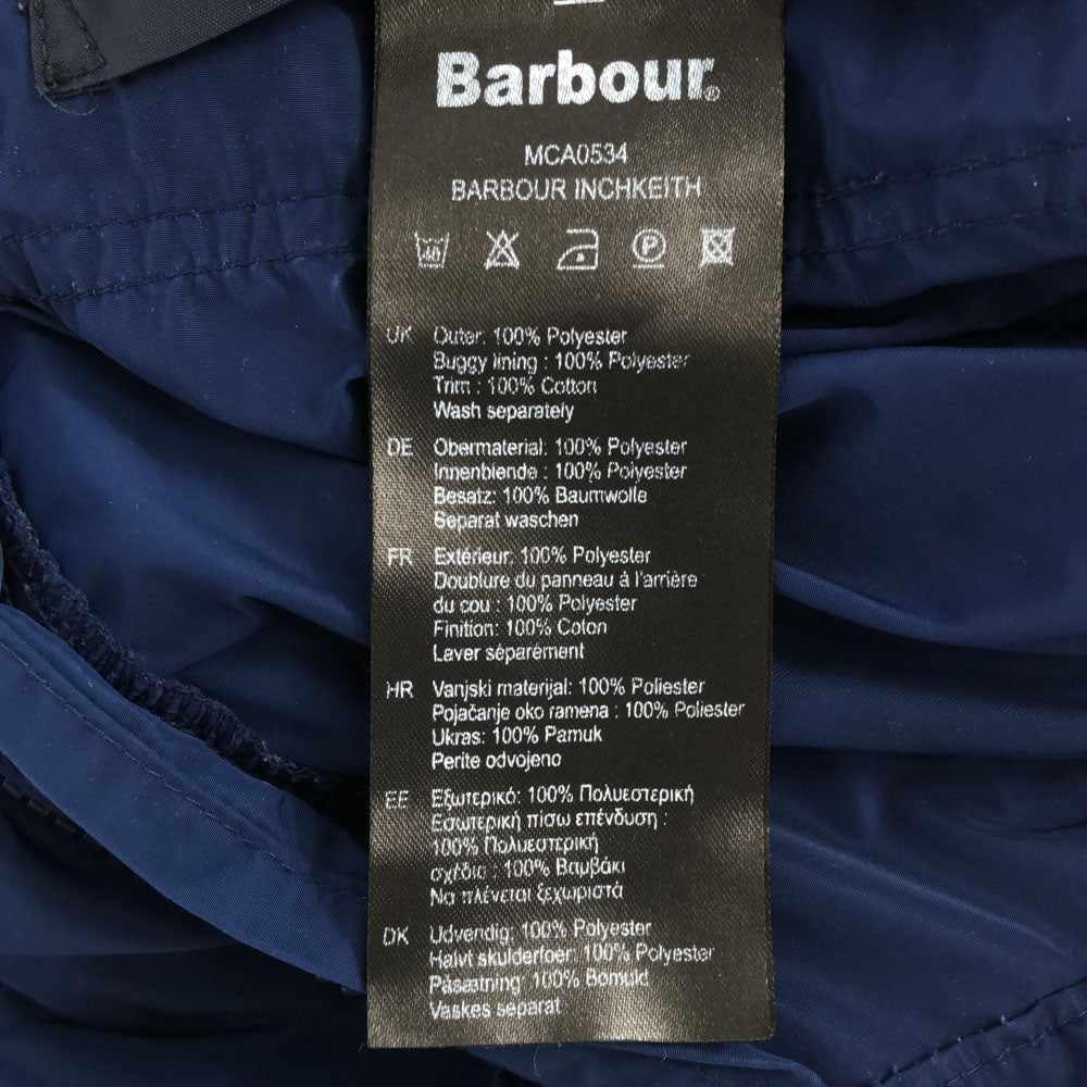 バブアー 刺繍 フィールドジャケット L ブルー Barbour メンズ