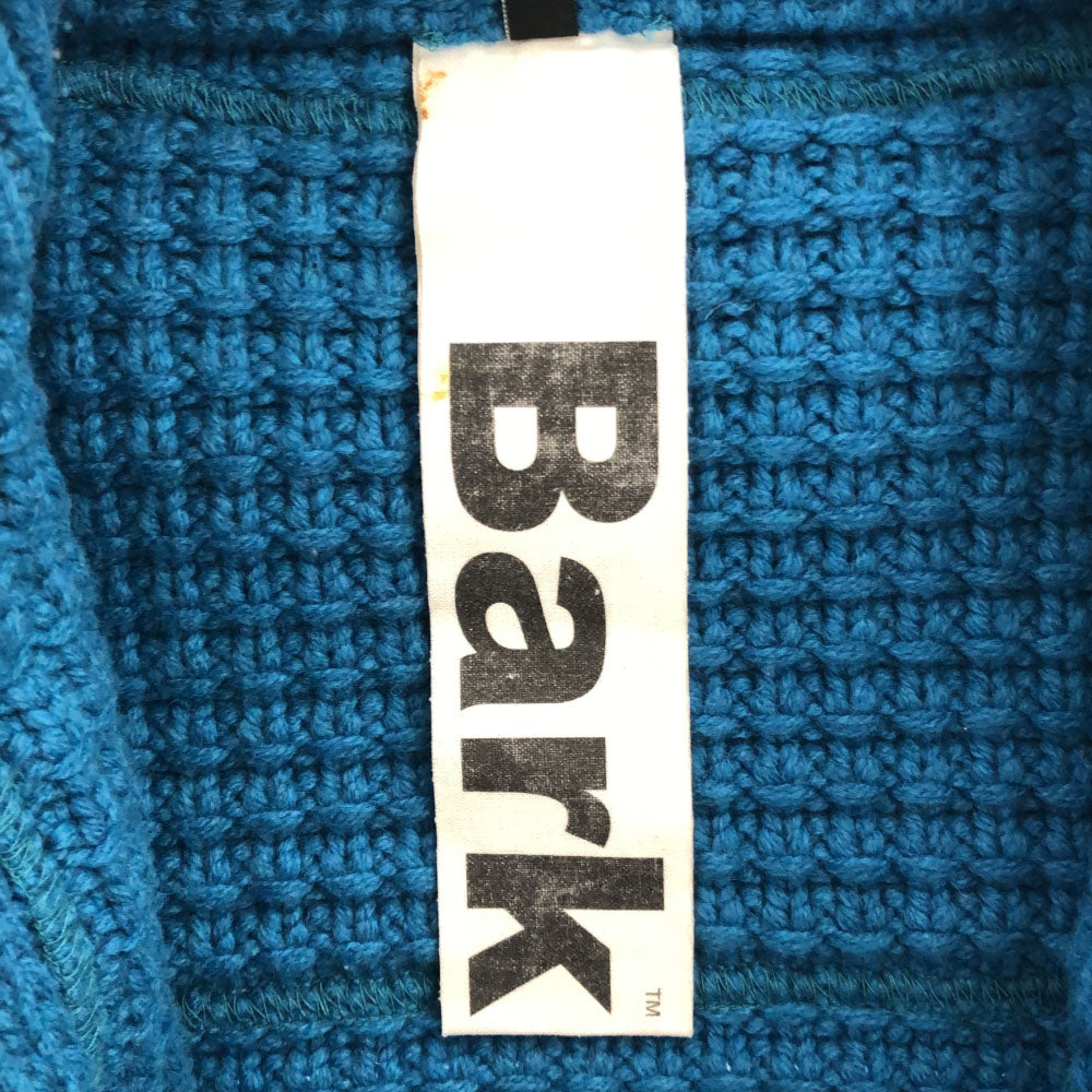 BARK バーク イタリア製 ウールブレンド ニット ダッフルコート 4 ブルー系 NANO universe ジャケット キッズ