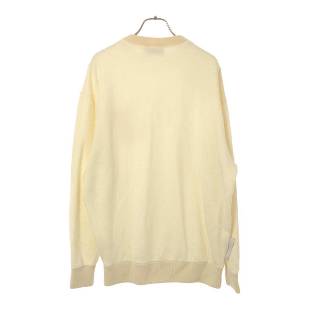 MAISON KITSUNE メゾンキツネ ワッペン 長袖 スウェット トレーナー M ホワイト 裏起毛 メンズ