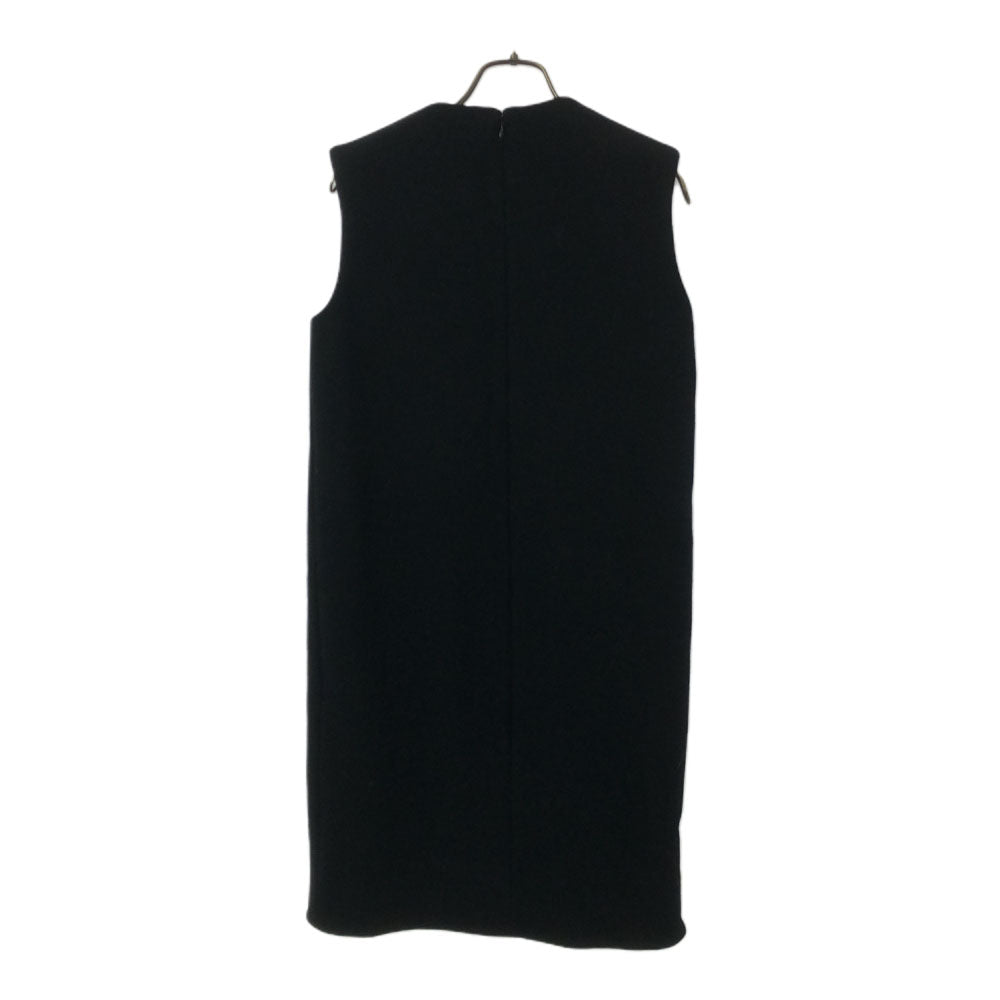 YOKO CHAN ヨーコチャン 日本製 ウール ノースリーブ ワンピース 38 ブラック レディース