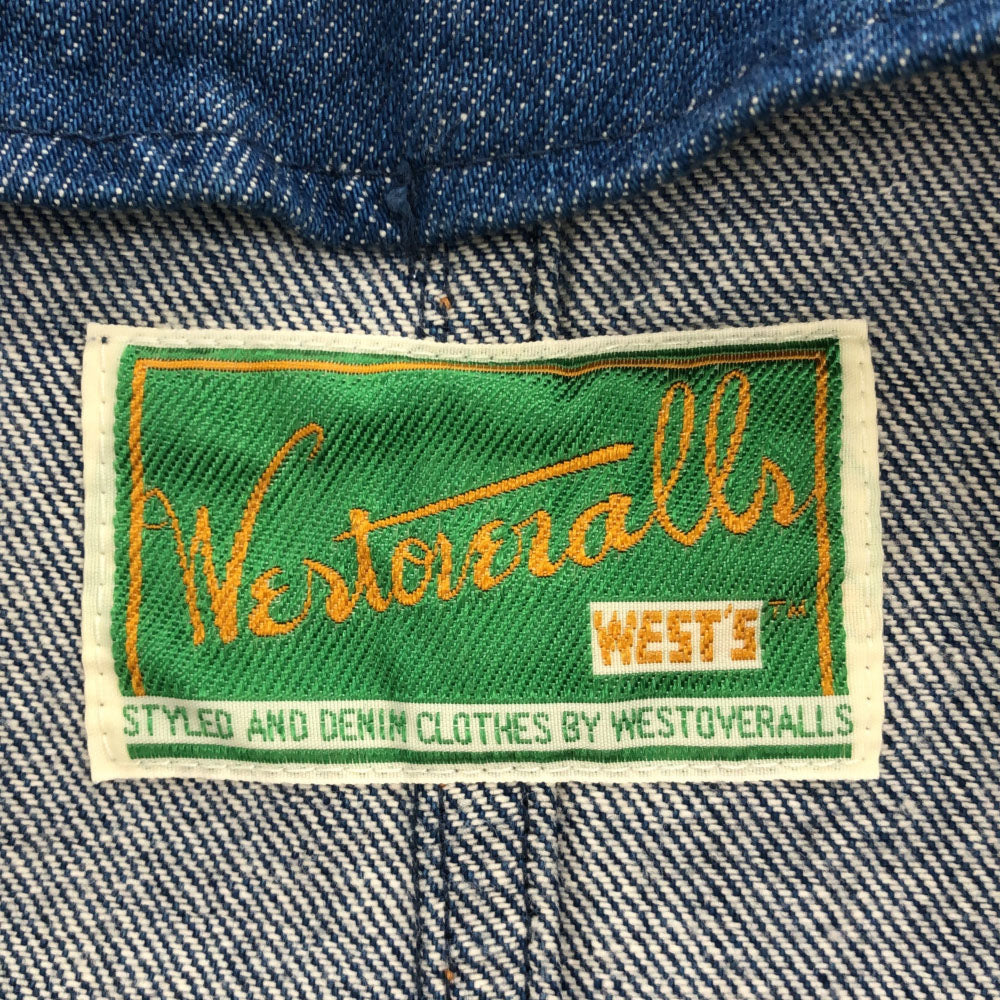 WESTOVERALLS ウエストオーバーオールズ 日本製 ノーカラー ロング デニムコート F レディース