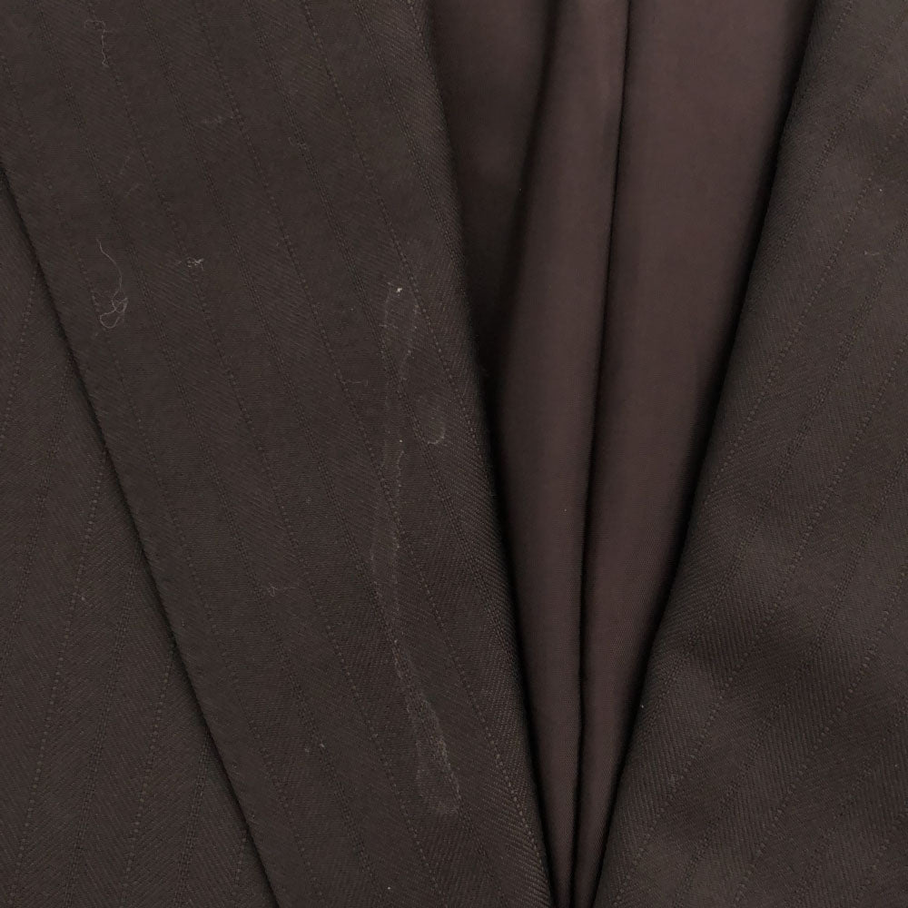 LANVIN LA COLLECTION ランバンコレクション 日本製 ストライプ テーラードジャケット R50-46 ブラウン メンズ