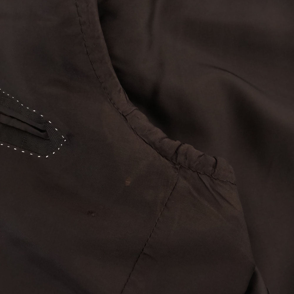 LANVIN LA COLLECTION ランバンコレクション 日本製 ストライプ テーラードジャケット R50-46 ブラウン メンズ