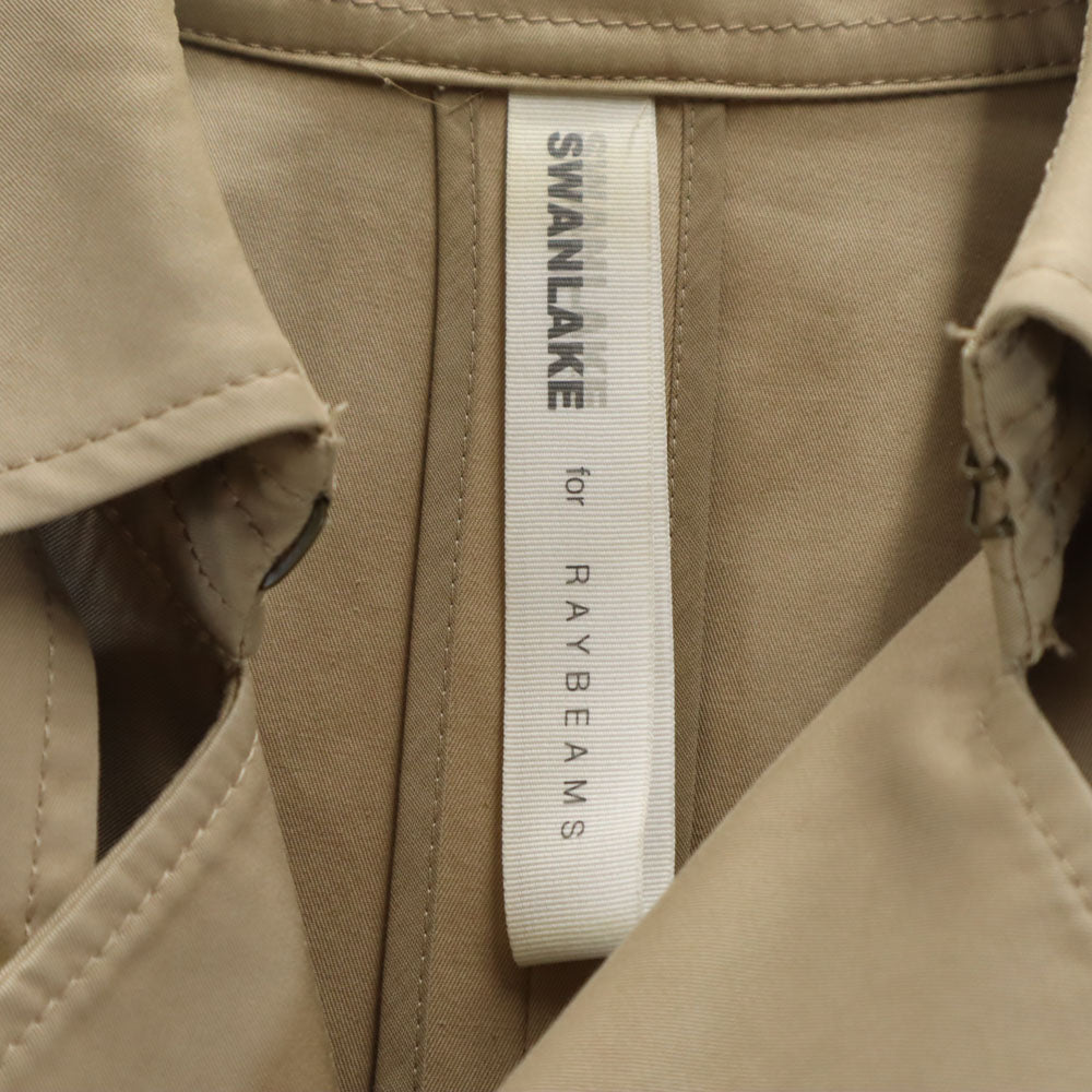 スワンレイク 日本製 トレンチコート M ベージュ Ray BEAMS レディース