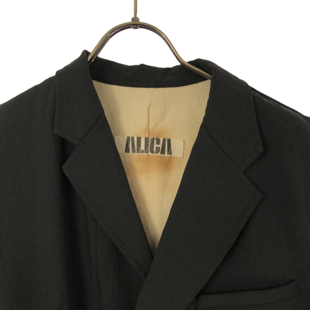 ALICA 日本製 テーラードジャケット M ブラック メンズ
