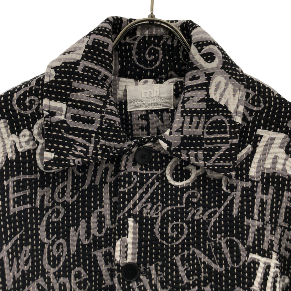 ミー 総柄 長袖 ジャケット L ブラック系 me メンズ