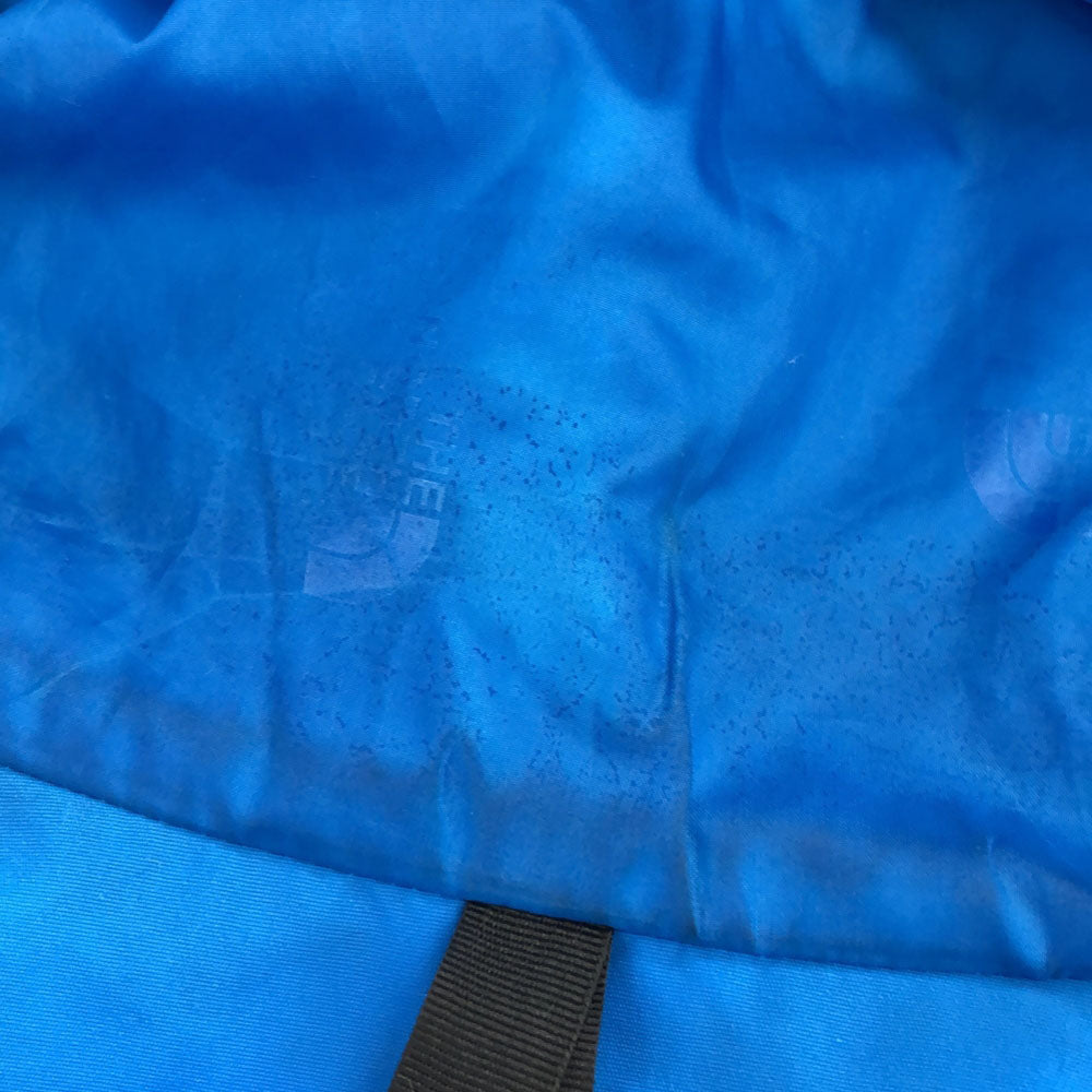 ザノースフェイス NP61240 ロゴ刺繍 スクープ ジャケット S ネイビー THE NORTH FACE アウトドア 裏メッシュ ダブルフラップ ナイロン メンズ
