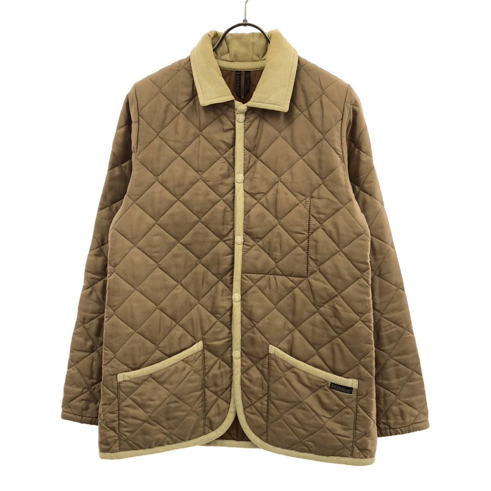 LAVENHAM ラベンハム イギリス製 キルティングジャケット 36 ベージュ系 異素材 レディース
