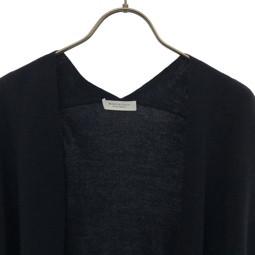 ビューティーアンドユース 長袖 ロング ニットカーディガン ネイビー BEAUTY&YOUTH UNITED ARROWS レディース