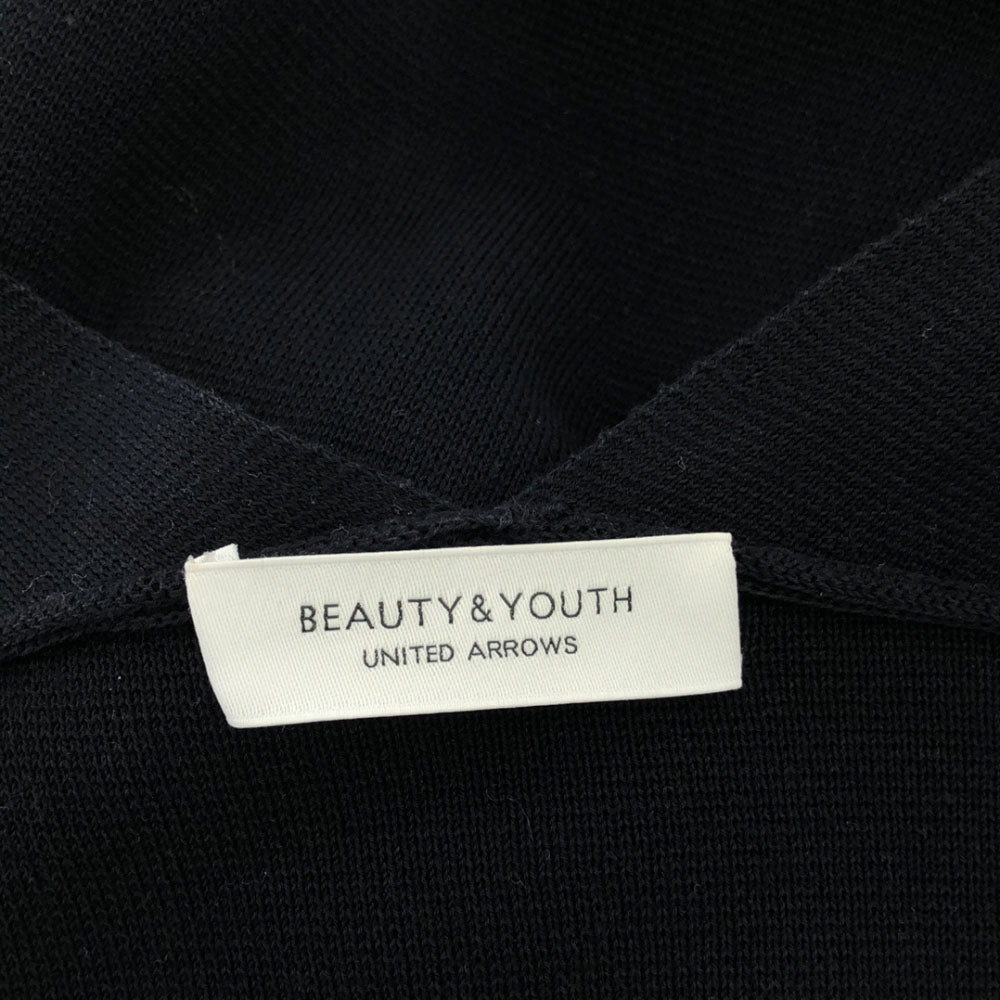 ビューティーアンドユース 長袖 ロング ニットカーディガン ネイビー BEAUTY&YOUTH UNITED ARROWS レディース