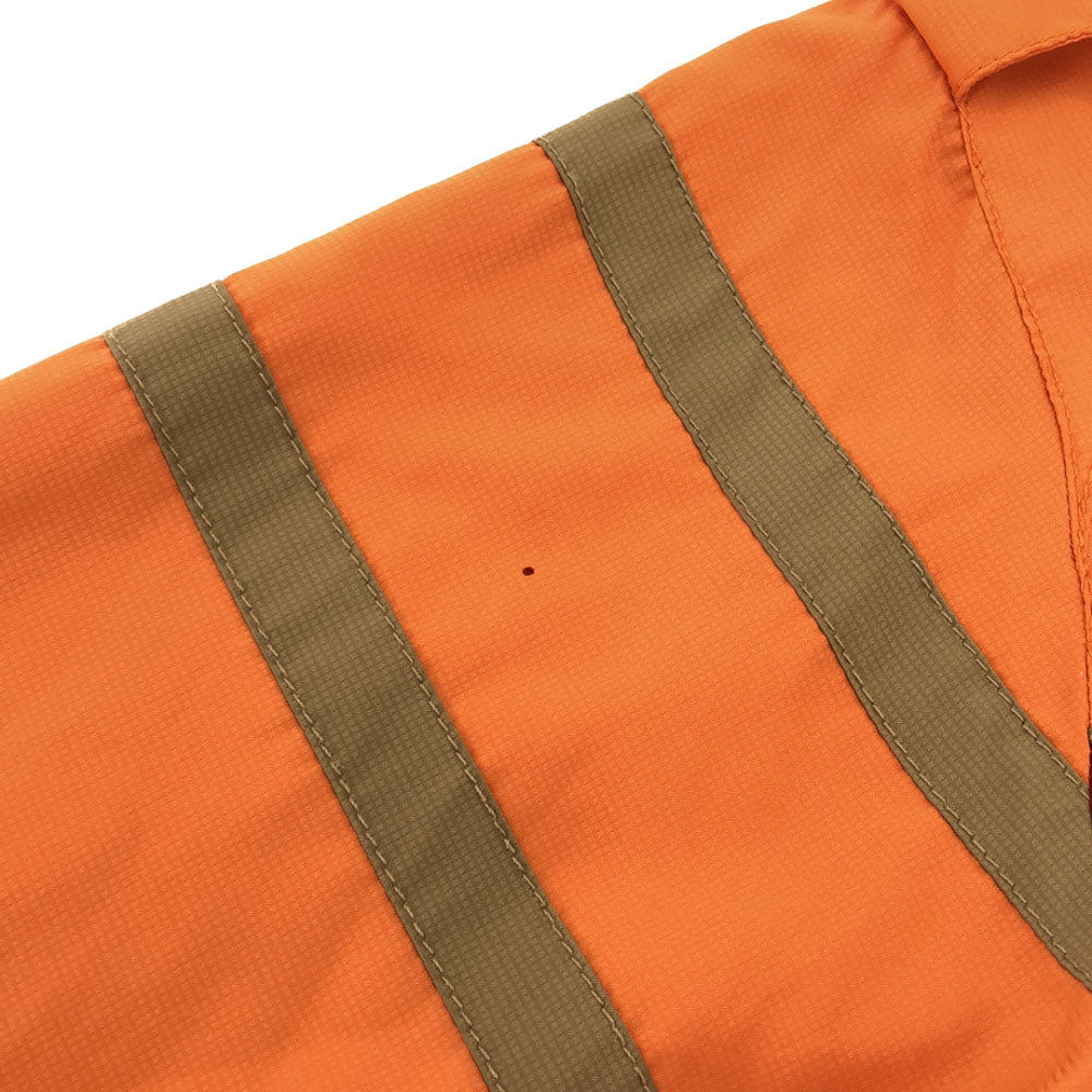 Dance With Dragon ダンスウィズドラゴン ロゴプリント ゴルフ ハーフジッププルオーバー ジャケット 2 オレンジ 裏フリース メンズ