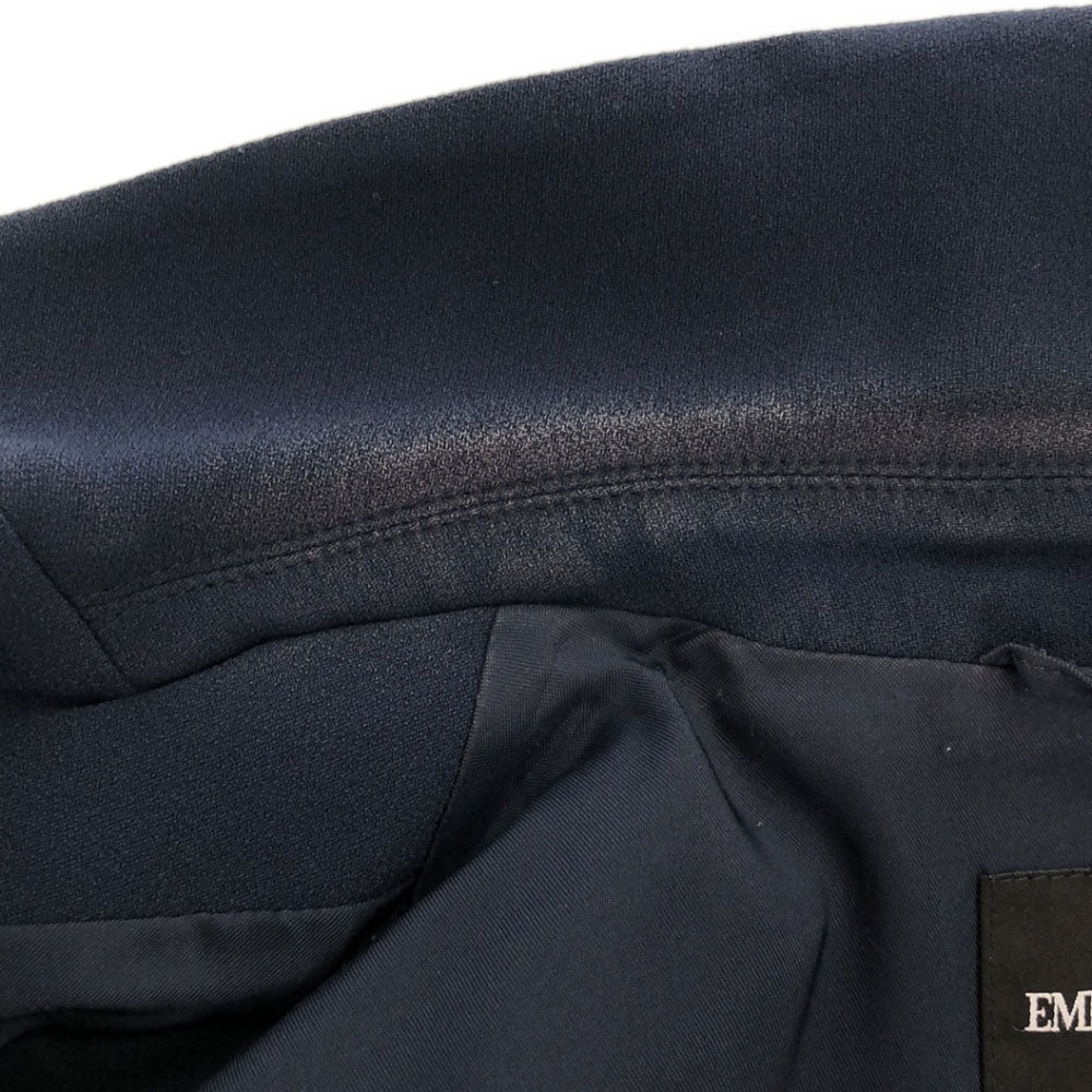 Emporio Armani エンポリオアルマーニ イタリア製 長袖 テーラードジャケット 36 ネイビー レディース