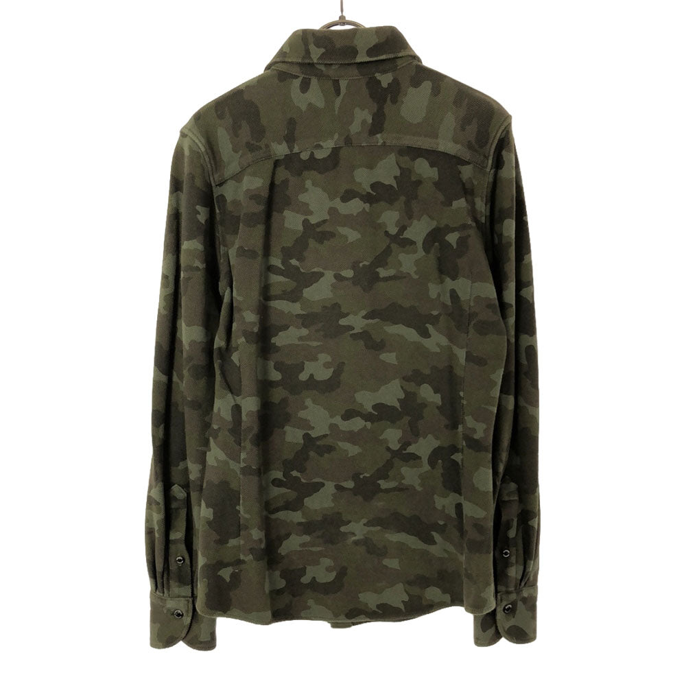 1PIU1UGUALE3 ウノピゥウノウグァーレトレ 日本製 迷彩 長袖 ミリタリージャケット 4 カーキ メンズ